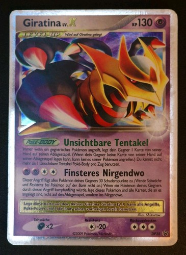 Carta pokemon giratina x - pokemon, lv.x