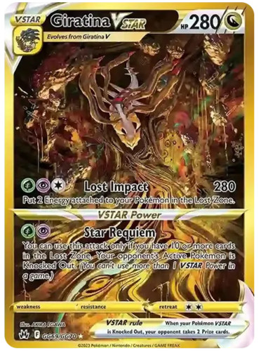 Carta pokemon giratina vstar - carta,