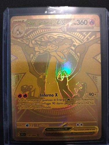 Mega charizard gold - mega, x